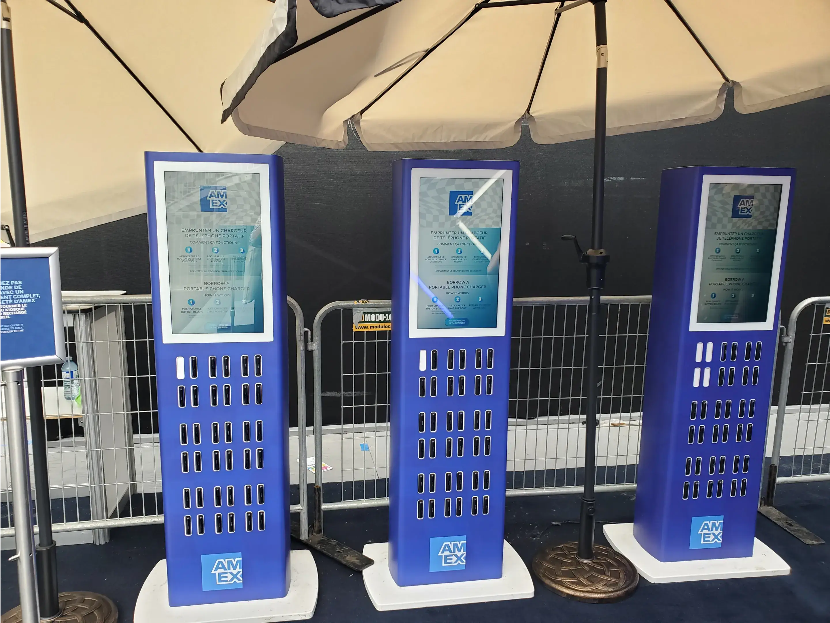 Portable Charger Kiosks for American Express