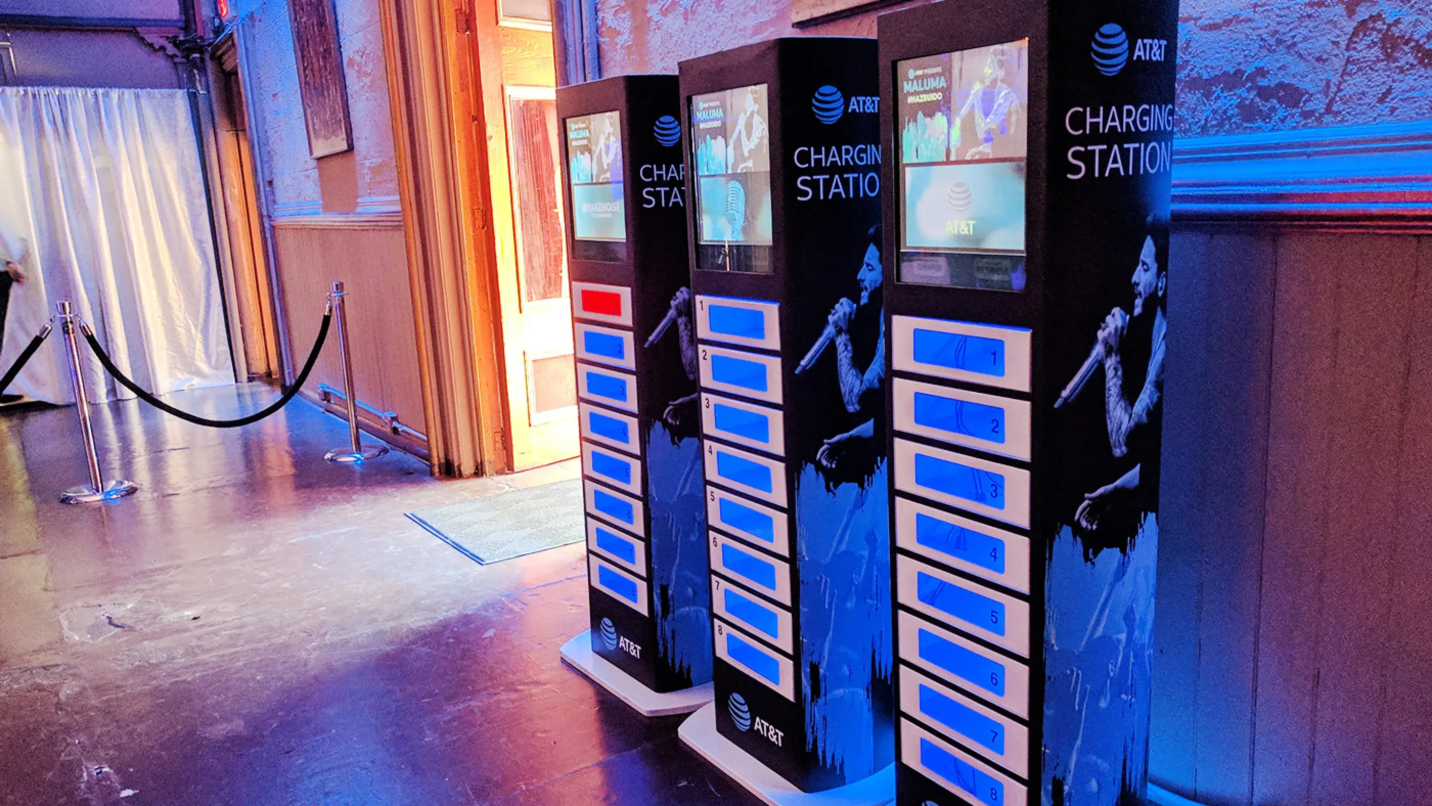 Veloxity Phone Charging Stations with Lockers for AT&T