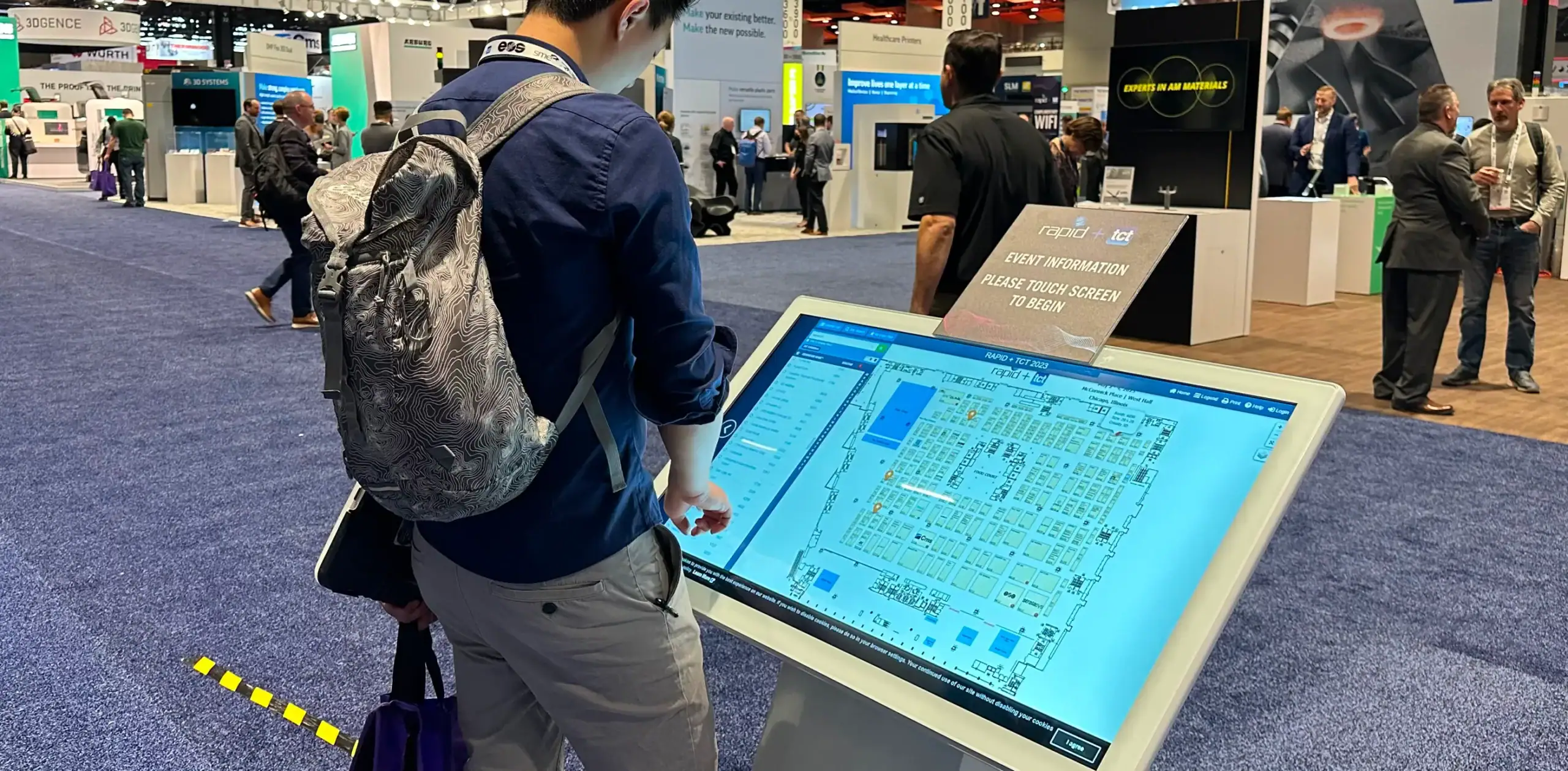 Veloxity Interactive Touch Screen Displays for Events
