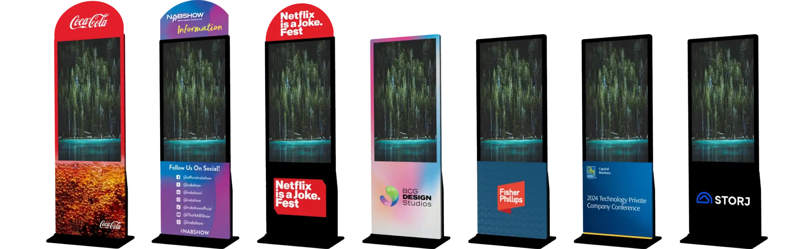 Custom Branded Interactive Vertical Touch Screens for Events