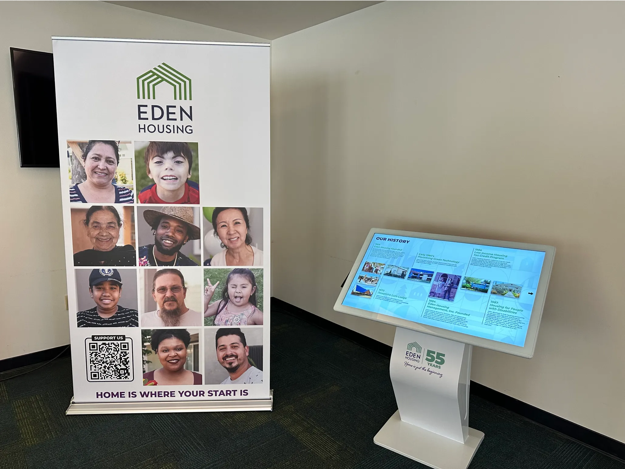 Vertical Touch Screens for Eden Housing