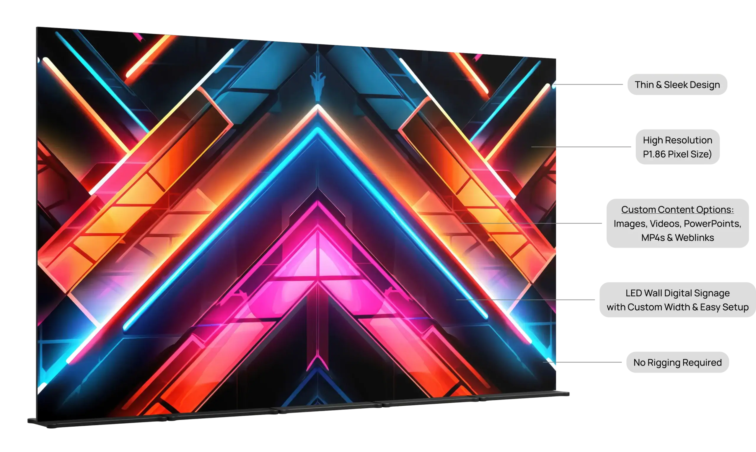 Veloxity LED Digital Signage Poster for Events