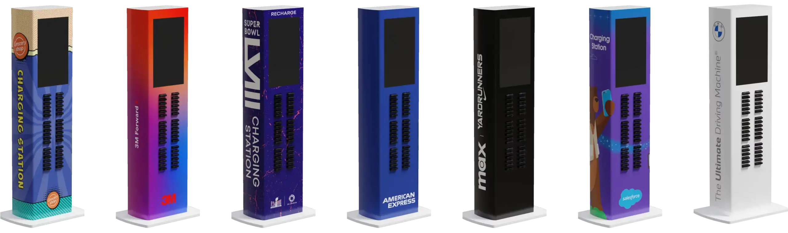 Rent Custom Branded Portable Charger Kiosks at Events