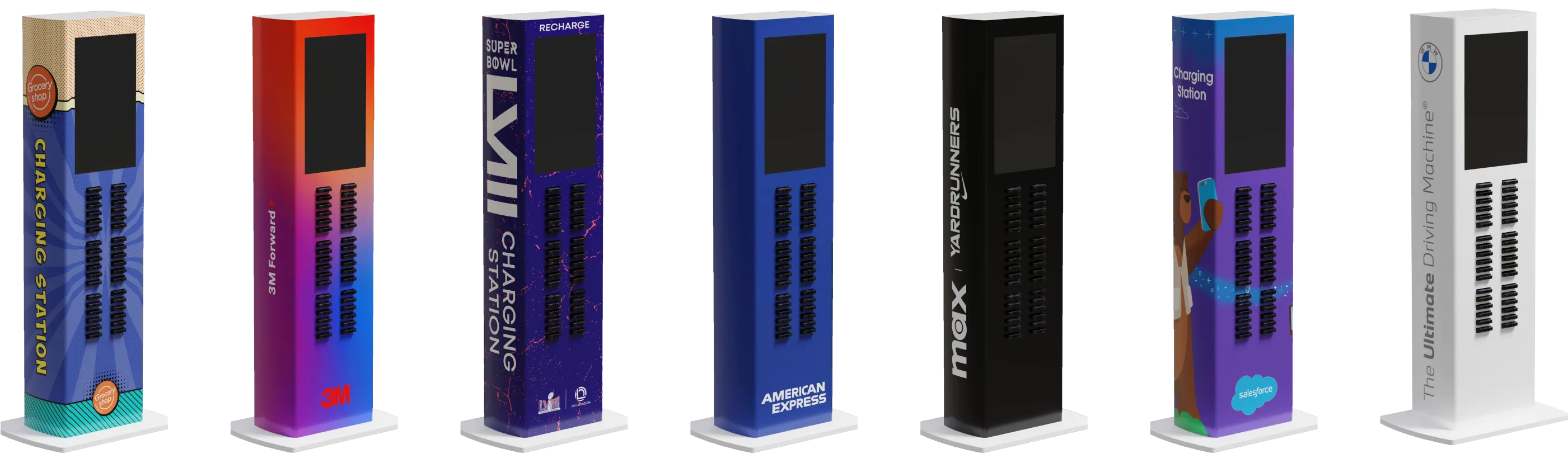 Rent Custom Branded Portable Charger Kiosks at Events