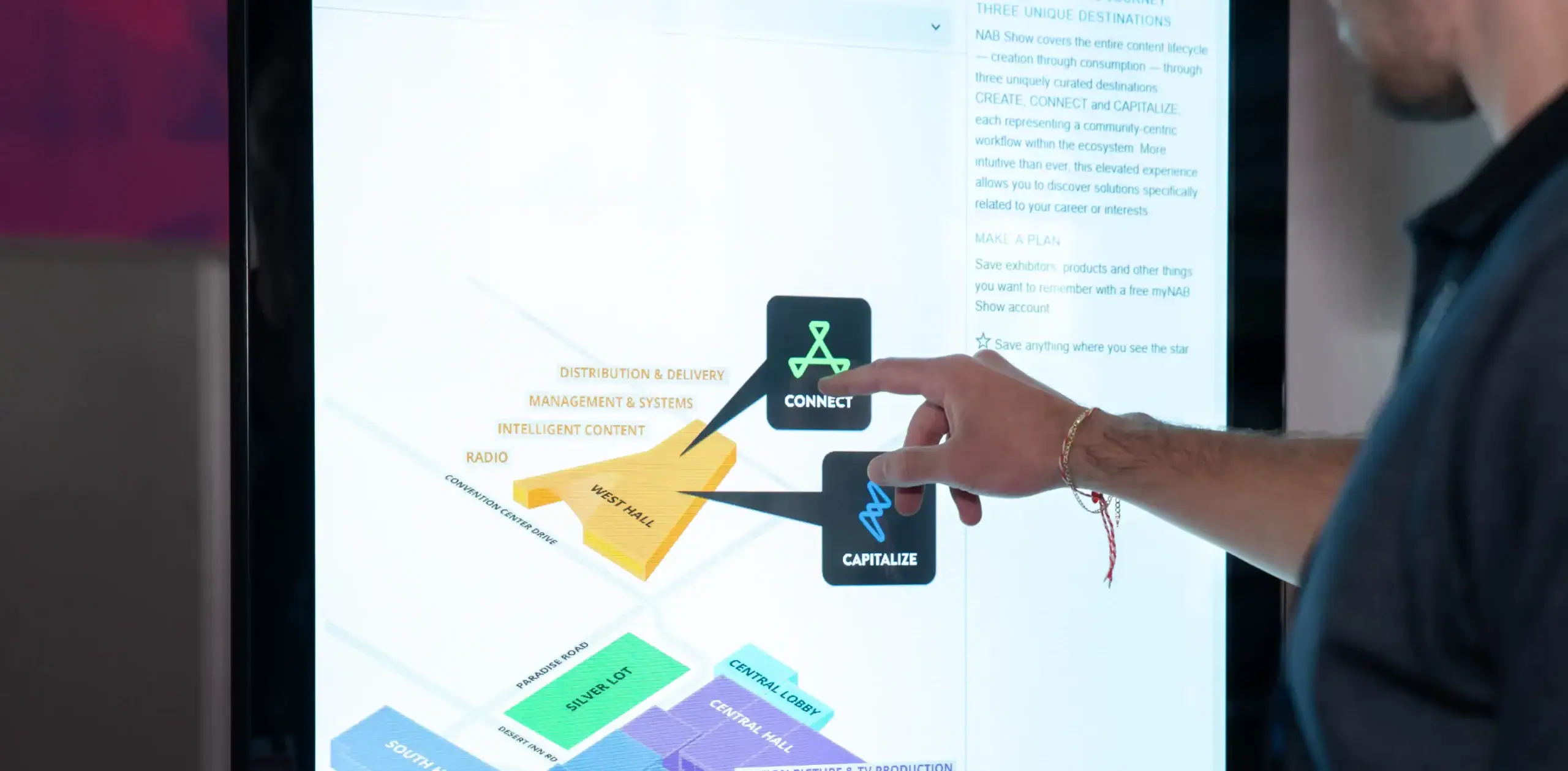Rent Interactive Touch Screens with Interactive Floorplans for Events