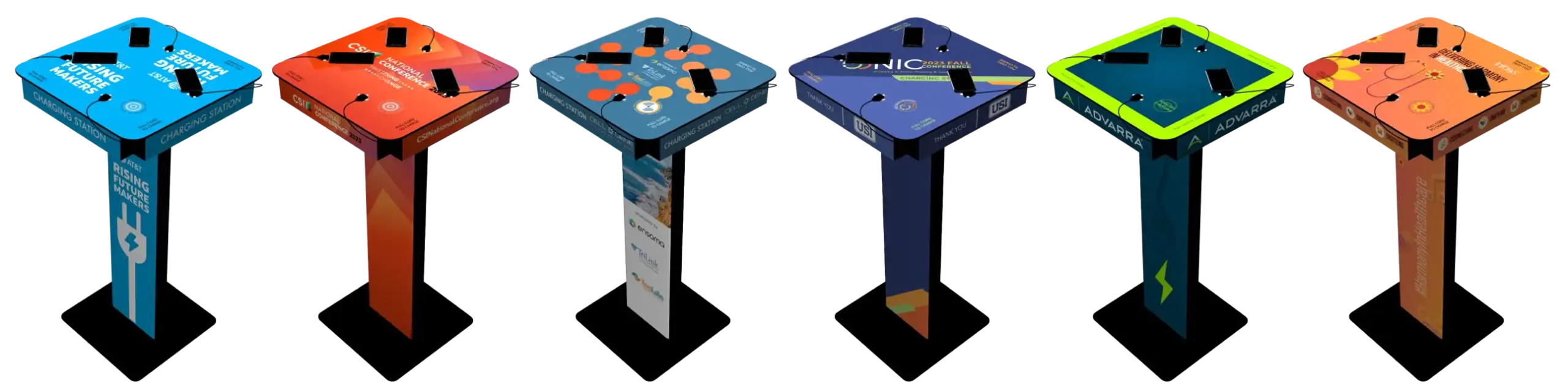 Rent Custom Branded Phone Charging Tables for Events